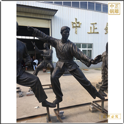 現代城市人物銅雕塑 