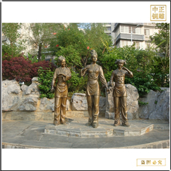 古代美女跳舞銅雕塑 古代美女跳舞銅雕塑