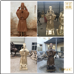 古代行禮人物雕塑鑄造 古代行禮人物雕塑鑄造