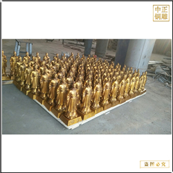 鎏金小型商圣銅雕塑鑄造 鎏金小型商圣銅雕塑鑄造
