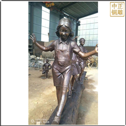 現(xiàn)代校園小女孩銅雕塑 現(xiàn)代校園小女孩銅雕塑