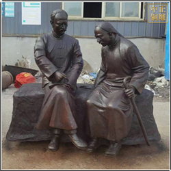 古代人物聊閑天銅雕塑 古代人物聊閑天銅雕塑