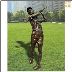 打高爾夫人物景觀雕塑