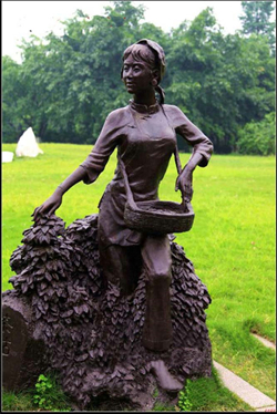 采茶雕塑|采茶銅雕塑 采茶雕塑|采茶銅雕塑