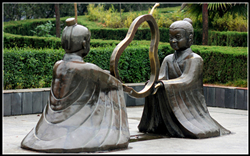 孔融讓梨銅雕|鑄銅孔融讓梨雕塑 孔融讓梨銅雕|鑄銅孔融讓梨雕塑