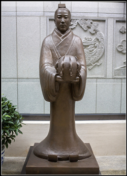 鑄銅張衡銅雕塑