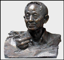 袁隆平銅雕塑