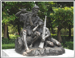 艱苦歲月銅雕塑 艱苦歲月銅雕塑